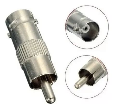 Adaptador Copla Video Conector Bnc Hembra Rca Macho