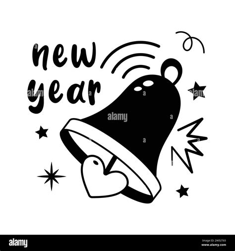 Take A Look At This Beautifully Designed New Year Ringing Bell Sticker