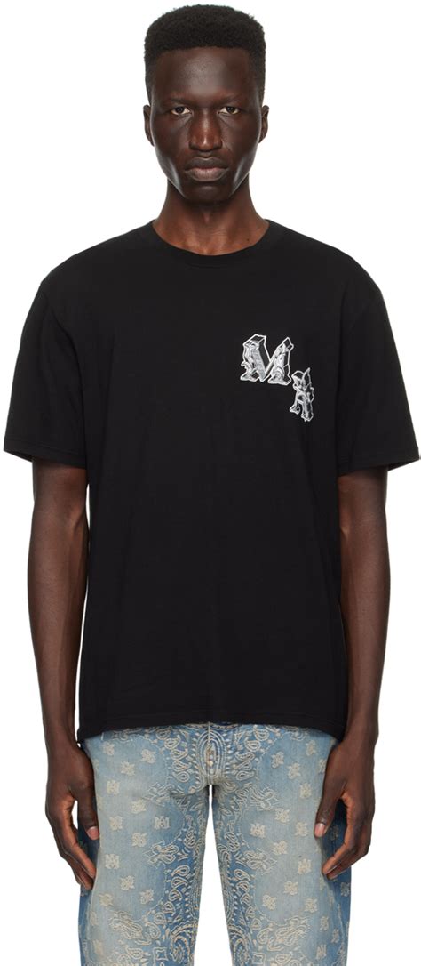 T Shirt Noir Image Amiri En Solde