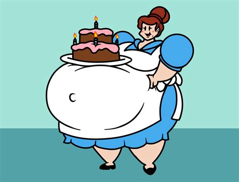 Angie Got A Big Cake And An Even Bigger Belly By Transformacorp On