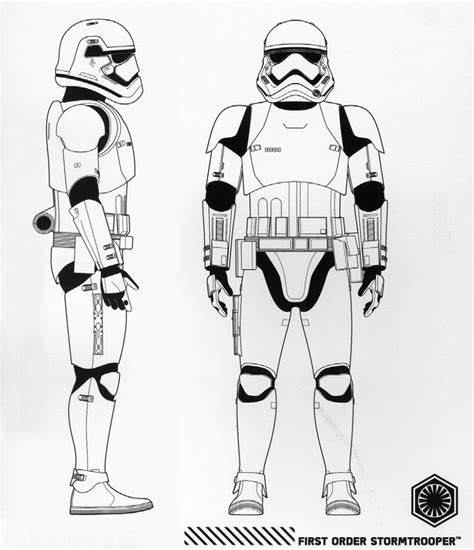 First Order Stormtrooper Front/Profile Views by Artifician on DeviantArt