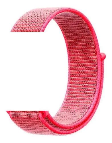 Pulseira Nylon Loop Para Smartwatch Mm Rosa Chiclete