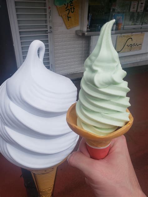 Some Wasabi Flavored Ice Cream I Had In Japan Ricecream