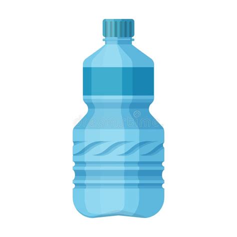 Vector De Botella De Plástico Icono De Vectores De Caricatura Aislado