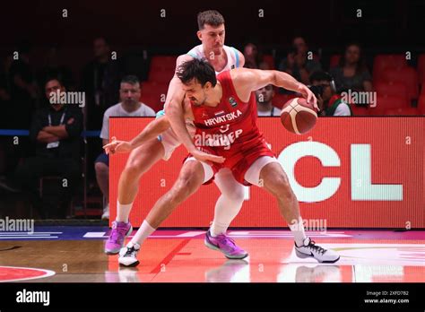 Dario Saric (Croatia), Vlatko Cancar (Slovenia). FIBA Olympic ...