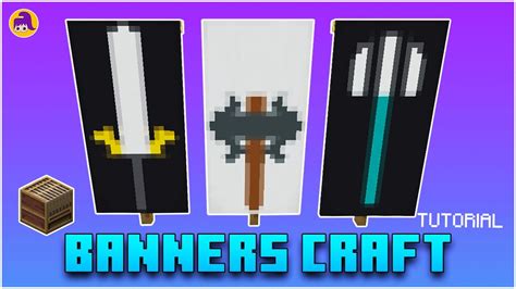 How To Craft Banners Weapon Pt 1 Minecraft Tutorial Youtube