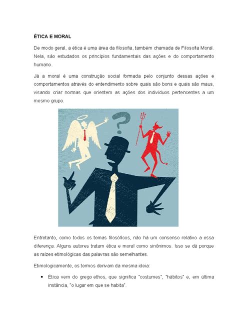 A Ética É Uma Área Da Filosofia Que Estuda: - Ética E Moral - ÉTICA E MORAL De modo geral, a ética é uma área da ...