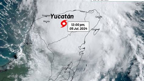 Última Hora El Huracán Beryl Se Debilita Tormenta Tropical En Yucatán