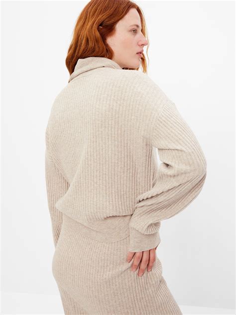 Cashsoft Rib Turtleneck Sweater Gap