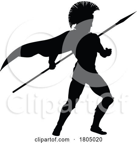 Spartan Silhouette Gladiator Trojan Greek Warrior Posters Art Prints