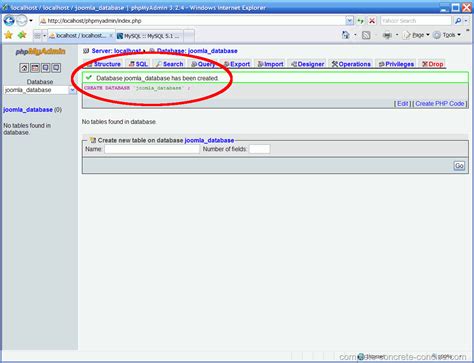 Creating A Mysql Database Using Xampp Complete Concrete Concise