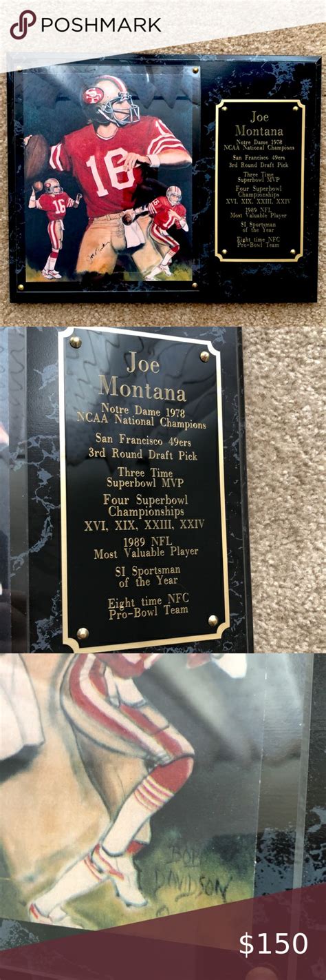 Joe Montana San Francisco 49ers Plaque Joe Montana San Francisco 49ers