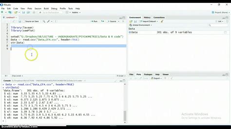 R Programming Confirmatory Factor Analysis Cfa Lavaan Package