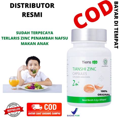 Jual Tianshi Zinc Capsules Vitamin Penambah Nafsu Makan Anak Vitamin