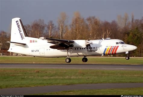 SE LFB SAS Scandinavian Commuter Fokker F50 F27 Mark 050 Photo By