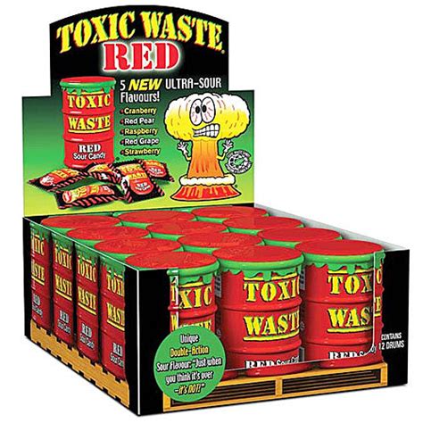 Buy Toxic Waste Red Drum 12x42g The Kandy King