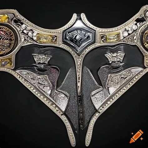 Gotham City Themed Wrestling Championship Belt With Gems And Batarangs On Craiyon