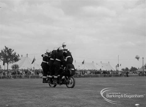 Dagenham Town Show 1967 Showing Royal Marines Motorcycle Team Display