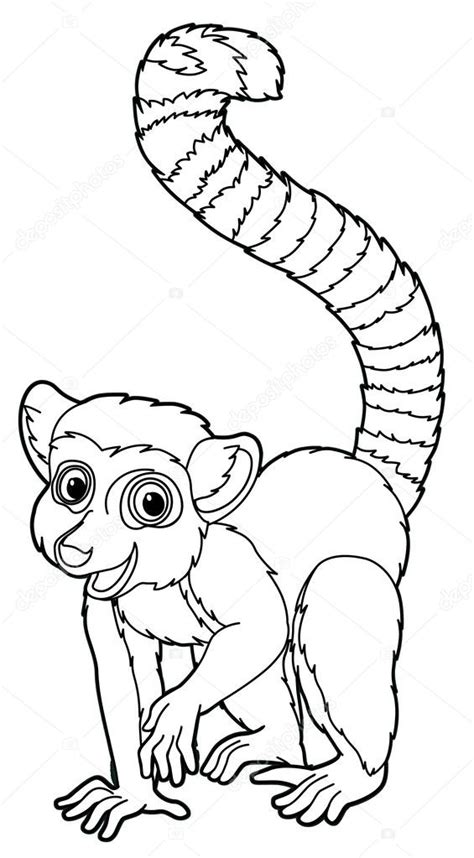 Lemur Coloring Page Coloring Pages