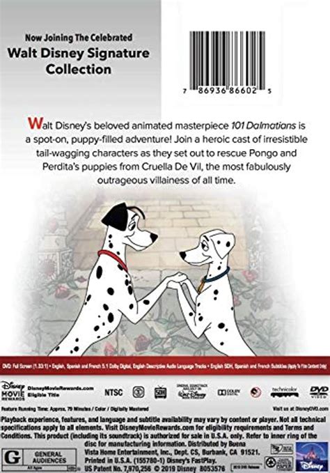 101 Dalmatians Live Action Dvd