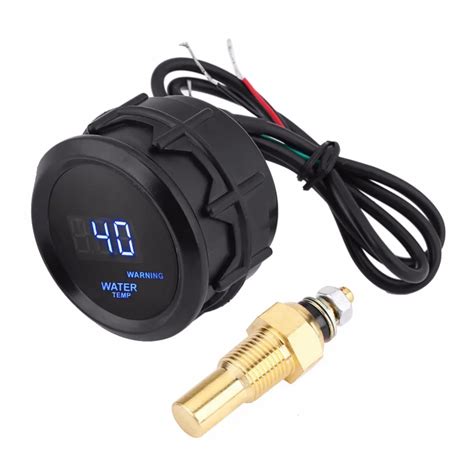 Inch Mm Car Universal Blue Led Digital Water Temperature Fahrenheit