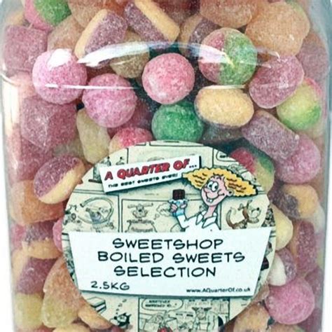 Sweetshop Boiled Sweets Selection Jar Aquarterof Retro Sweets