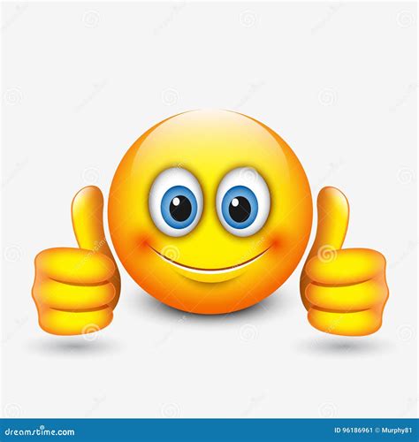 Thumbs Up Emoticon Emoji Vector Illustration 57859992