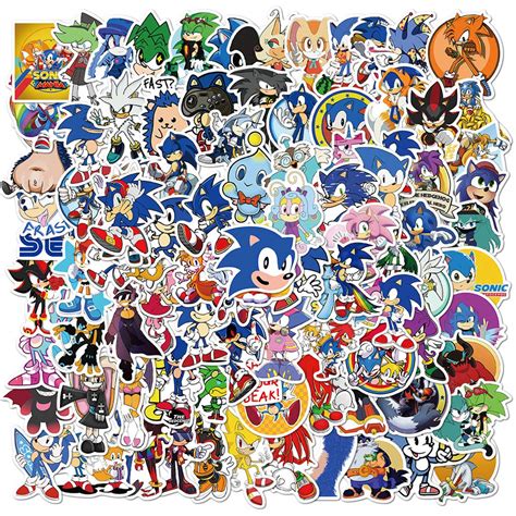 Buy Sonic The Hedgehog Sticker Pack Waterproof Vinyl Stickers For Water