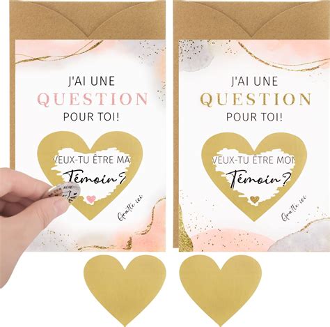 Carte T Moin Demande Pcs Invitation Annonce Mariage Cartes Autocollant