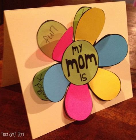 Mother S Day Card A Flip The Flap Flower Card For Mom And Mum