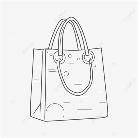 An Outline Drawing Of A Bag Sketch Vector, Wing Drawing, Bag Drawing ...