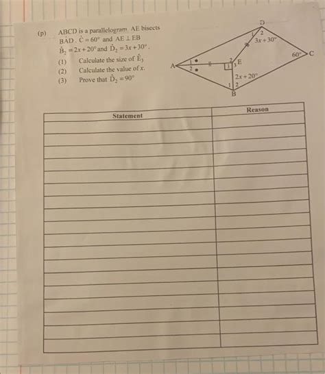 Solved Abcd Is A Kite The Diagonals Chegg