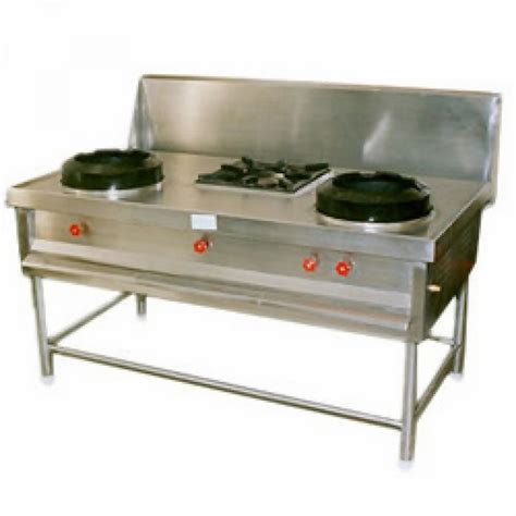 Stainless Steel Chinese Cooking Range For Commercial Number Of Burner