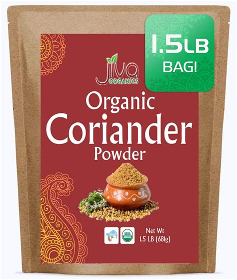 Amazon Jiva Organics Organic Ground Coriander Powder Non GMO