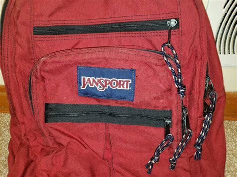 Vintage Jansport Backpack Dark Red 1990s Etsy