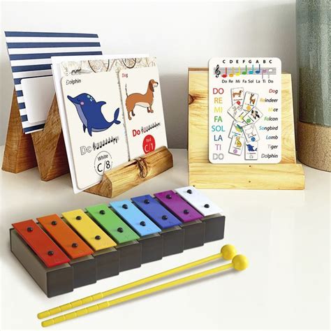 Toddler Xylophone With Music Note Learning Flashcards Flashcards