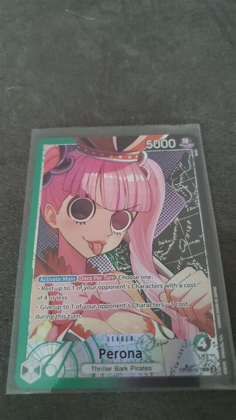 One Piece Wings Of The Captain Perona Alt Art Leader Holo Op Nm