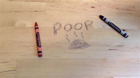 How To Remove Crayon Marks From Wood Youtube