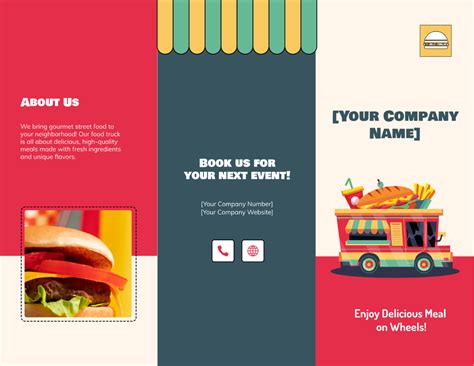 Free Food Brochure Templates Editable And Printable