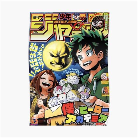 Bnha Magazine 2 Poster For Sale By Softochaco Redbubble