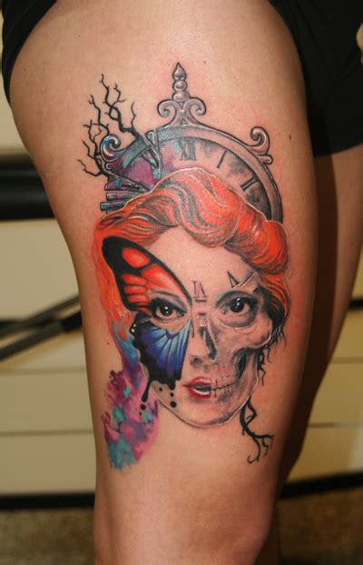 Browsing Body Art On Deviantart Tattoos Clock Tattoo Body Art