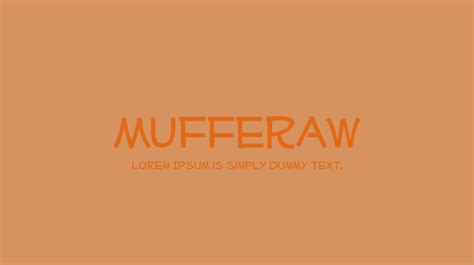 Mufferaw Font Download Free For Desktop And Webfont