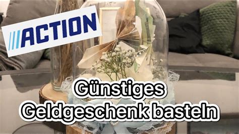 Einfaches Geldgeschenk Basteln Mit Materialien Vom Action Und Tedi