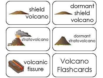 Volcano Printable Flashcards Preschool Rd Grade By Teach At Daycare