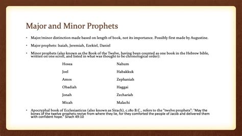 The Twelve Minor Prophets - Lesson 1