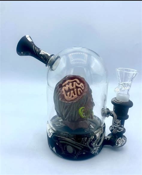 Glass Bong Waterwheel Hookah Smoking Water Pipe Bong Bubbler Mm