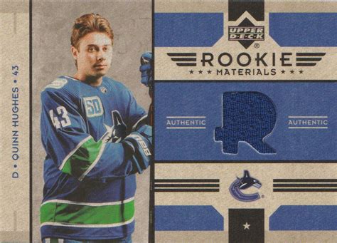 Quinn Hughes 2022 23 Upper Deck Rookie Materials Retro Flickr