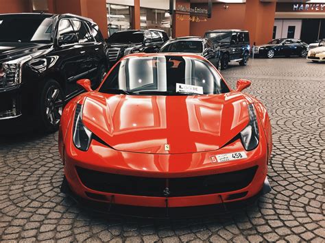 Wallpaper Ferrari Orange Supercar Front View 2880x1800 Hd Picture Image