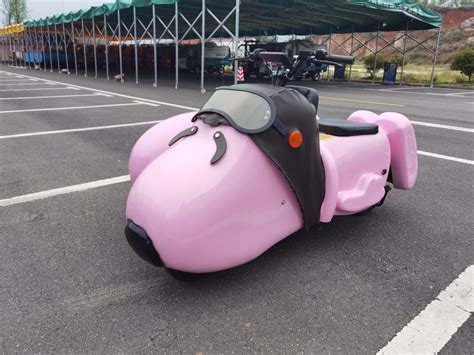 Pink Electric Car Electric Tricycle Tour Car Sightseeing Vehicle