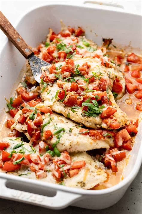 Easy Bruschetta Chicken Recipe Erin Lives Whole